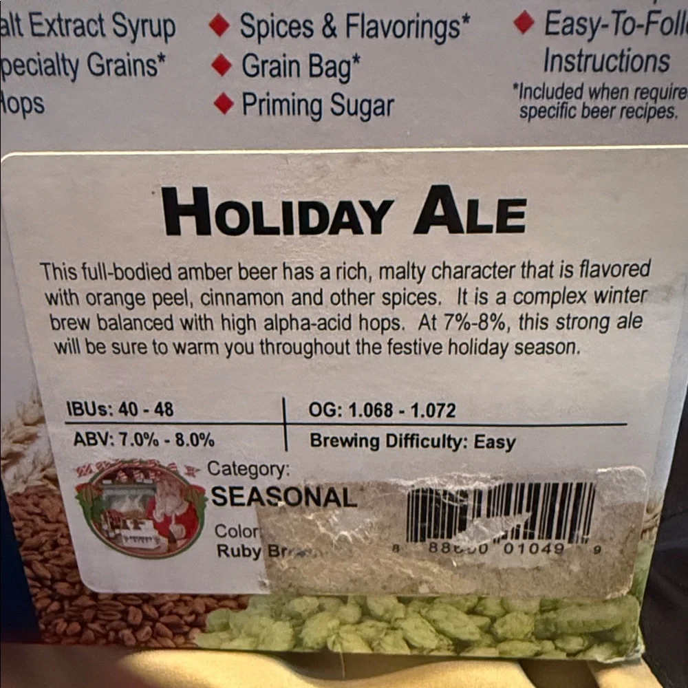 Brewers Best Beer Ingredient Kit - Holidays Ale - Picture 8 of 8